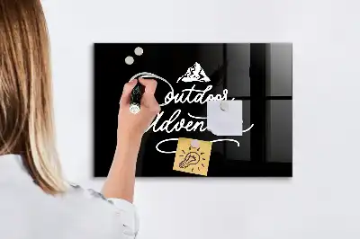 Tableau magnétique avec feutre modèle Aventure en plein air