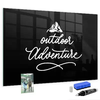 Tableau magnétique avec feutre modèle Aventure en plein air