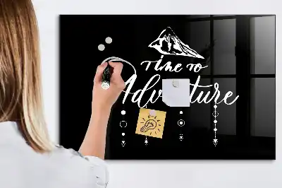 Tableau magnétique effaçable à sec modèle Aventure