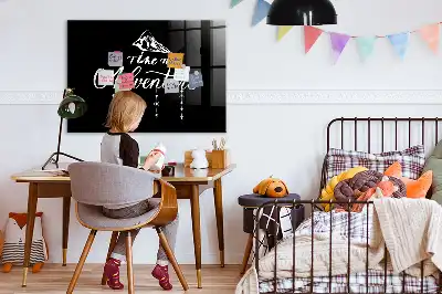 Tableau magnétique effaçable à sec modèle Aventure