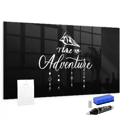 Tableau magnétique effaçable à sec modèle Aventure