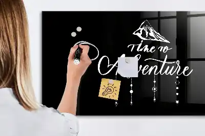 Tableau magnétique effaçable à sec modèle Aventure