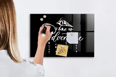 Tableau magnétique effaçable à sec modèle Aventure