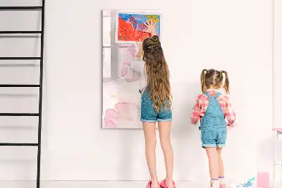Tableau magnétique effaçable à sec motif pétales en aquarelle