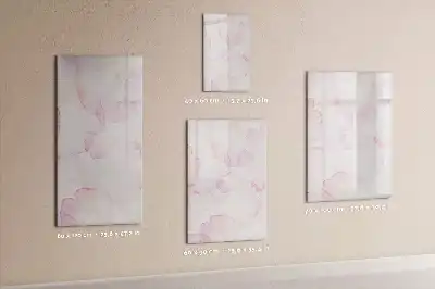 Tableau magnétique effaçable à sec motif pétales en aquarelle