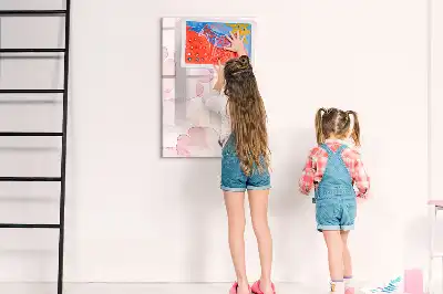 Tableau magnétique effaçable à sec motif pétales en aquarelle