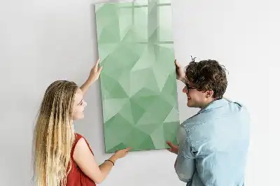 Tableau magnétique effaçable à sec motif abstraction de triangles