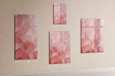 Tableau effaçable à sec magnétique motif abstraction de triangles