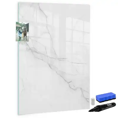 Tableau magnétique effaçable à sec motif marbre décoratif
