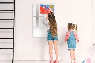 Tableau magnétique effaçable à sec motif marbre décoratif