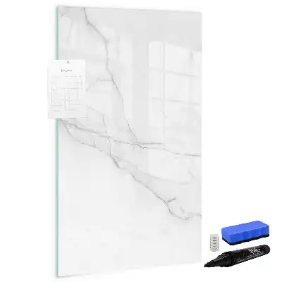 Tableau magnétique effaçable à sec motif marbre décoratif
