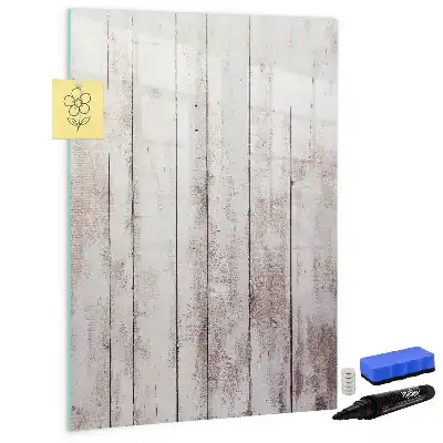 Tableau magnétique effaçable à sec en planches de bois