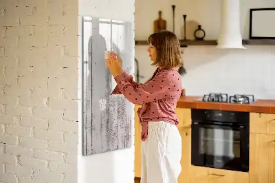 Tableau magnétique effaçable à sec en planches de bois