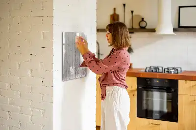 Tableau magnétique effaçable à sec en planches de bois