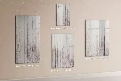 Tableau magnétique effaçable à sec en planches de bois