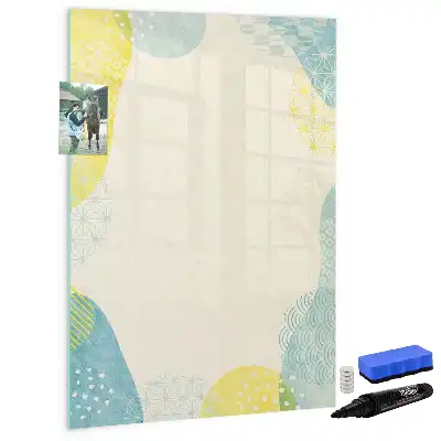 Tableau magnétique effaçable à sec cadre décoratif