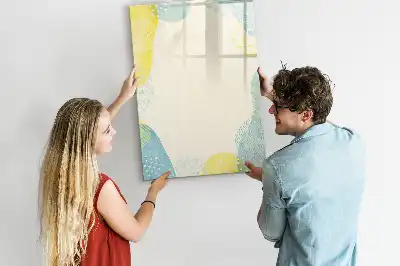 Tableau magnétique effaçable à sec cadre décoratif