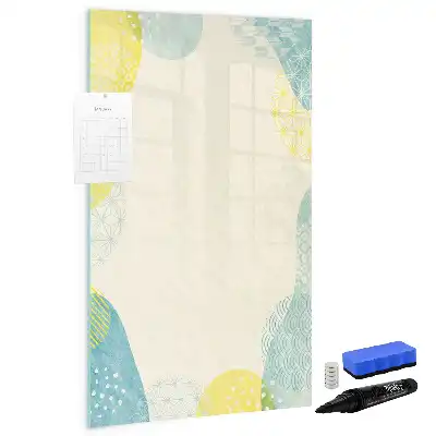 Tableau magnétique effaçable à sec cadre décoratif