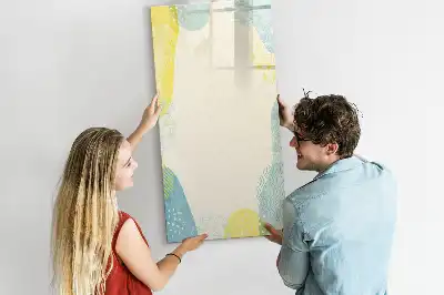 Tableau magnétique effaçable à sec cadre décoratif