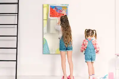 Tableau magnétique effaçable à sec cadre décoratif