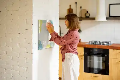 Tableau magnétique effaçable à sec cadre décoratif