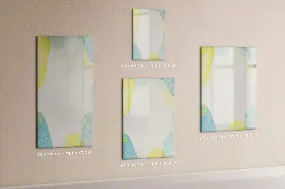 Tableau magnétique effaçable à sec cadre décoratif