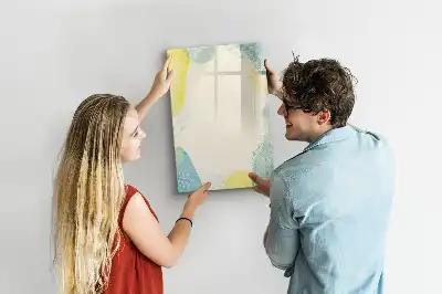 Tableau magnétique effaçable à sec cadre décoratif