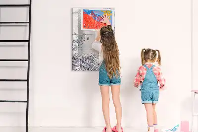 Tableau magnétique effaçable à sec motif feuilles de palmier