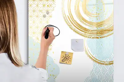 Tableau effaçable à sec magnétique abstraction décorative