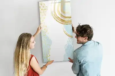 Tableau effaçable à sec magnétique abstraction décorative