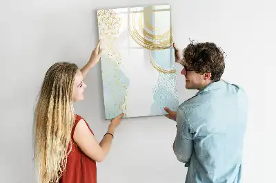 Tableau effaçable à sec magnétique abstraction décorative
