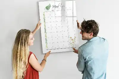 Tableau effaçable magnétique organisateur de programme de repas