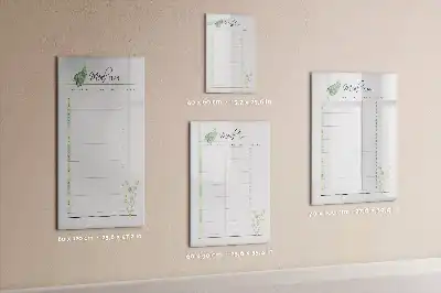 Tableau effaçable magnétique organisateur de programme de repas