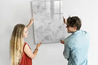 Tableau magnétique effaçable à sec pour mur en béton