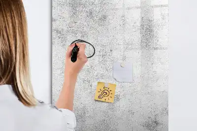 Tableau magnétique effaçable à sec pour mur en béton