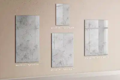 Tableau magnétique effaçable à sec pour mur en béton