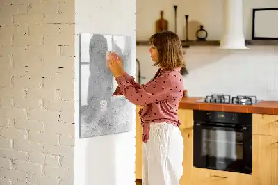 Tableau magnétique effaçable à sec pour mur en béton