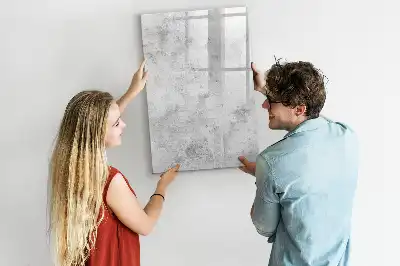 Tableau magnétique effaçable à sec pour mur en béton