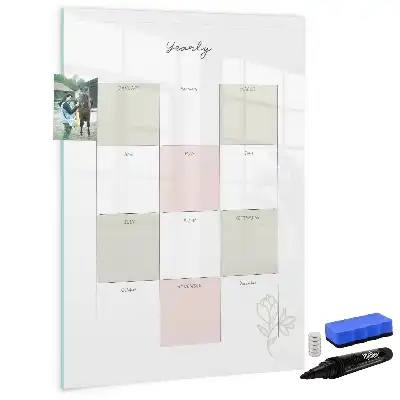 Planificateur annuel tableau magnétique effaçable à sec