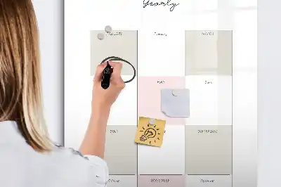 Planificateur annuel tableau magnétique effaçable à sec