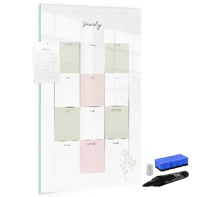 Planificateur annuel tableau magnétique effaçable à sec