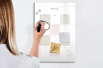 Planificateur annuel tableau magnétique effaçable à sec