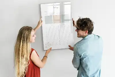 Tableau effaçable à sec magnétique planificateur pour aujourd'hui