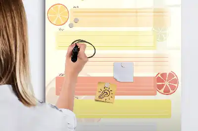 Planificateur de menu tableau magnétique effaçable à sec