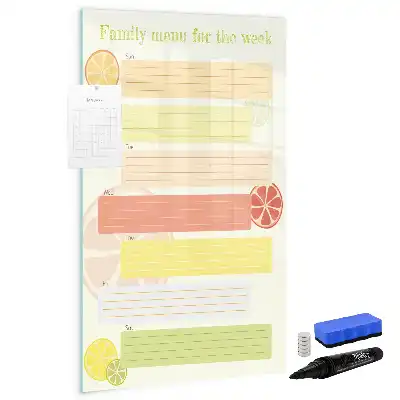 Planificateur de menu tableau magnétique effaçable à sec