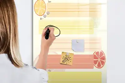 Planificateur de menu tableau magnétique effaçable à sec