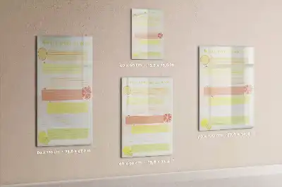 Planificateur de menu tableau magnétique effaçable à sec