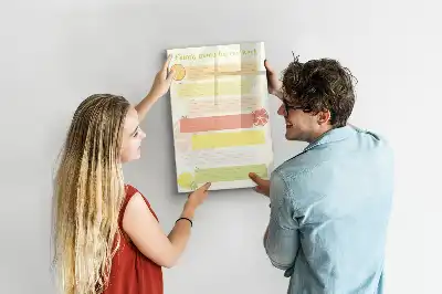 Planificateur de menu tableau magnétique effaçable à sec