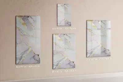 Tableau magnétique effaçable à sec motif marbre décoratif