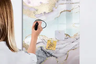 Tableau magnétique effaçable à sec modèle marbre